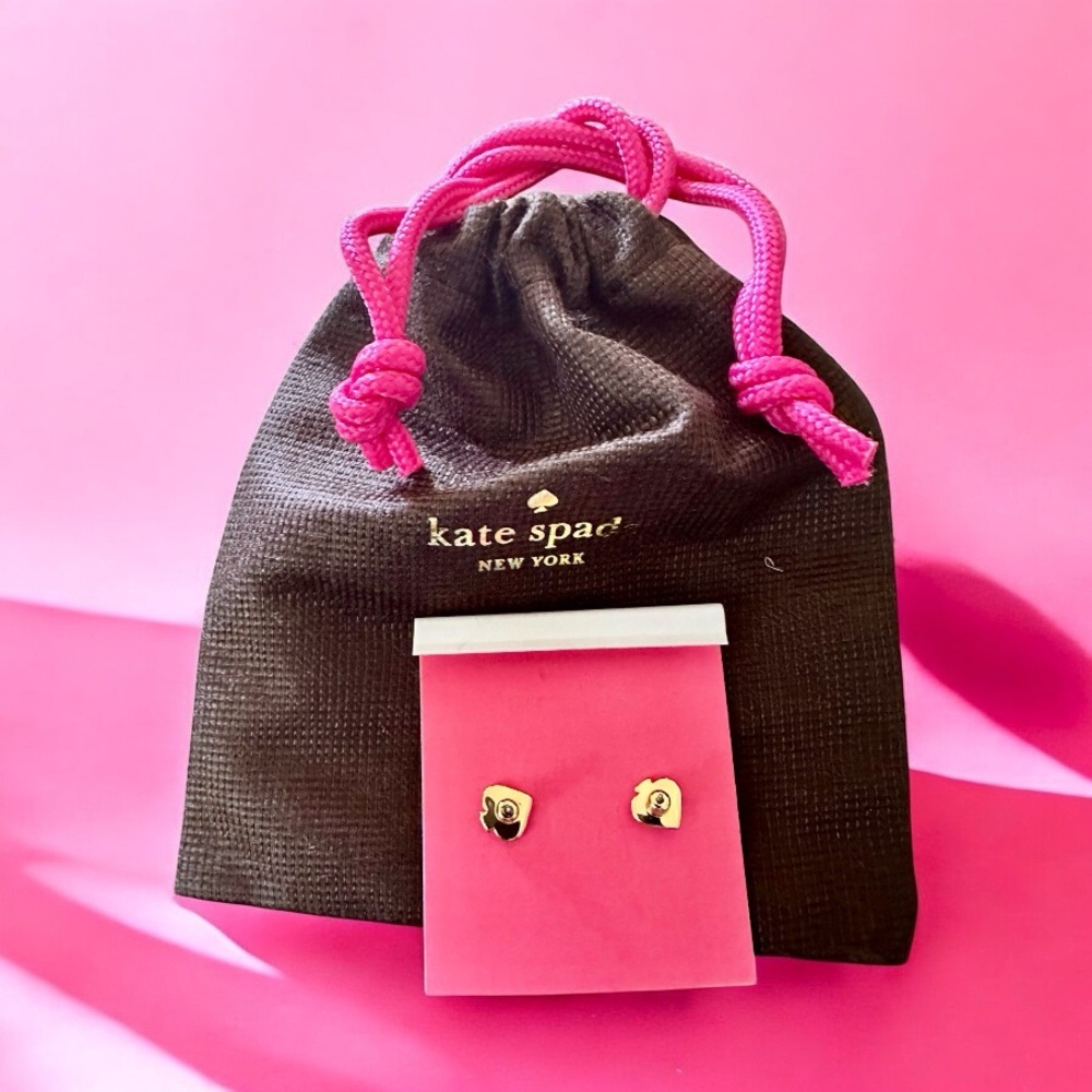 Dazzling Kate Spade Daisy Stud Earrings with White Opal & Yellow Crystals NWT - Picture 6 of 10